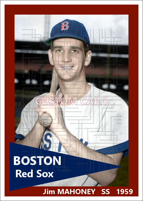 Jim Mahoney - 1959 Boston Red Sox - choose a size & style