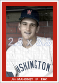 Jim Mahoney - 1961 Washington Senators - choose a size & style