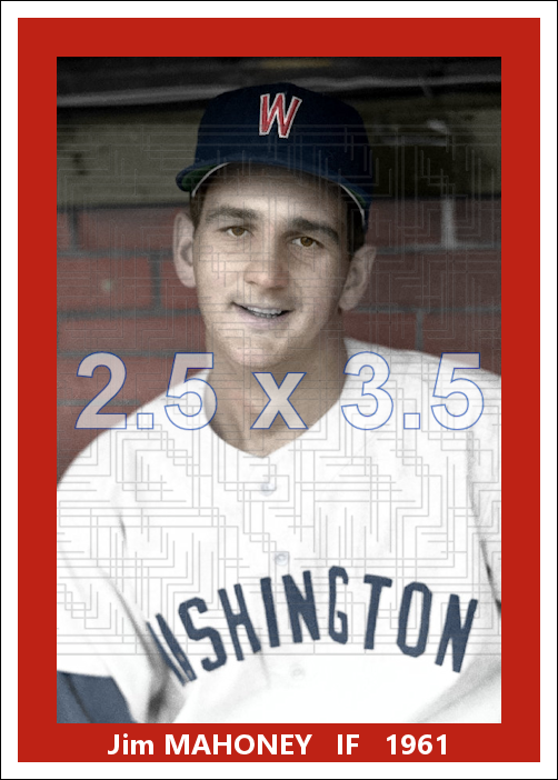 Jim Mahoney - 1961 Washington Senators - choose a size & style
