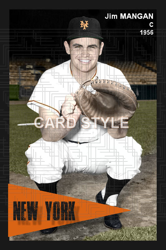 Jim Mangan - 1956 New York Giants - choose a size & style