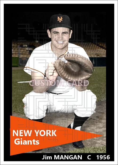 Jim Mangan - 1956 New York Giants - choose a size & style
