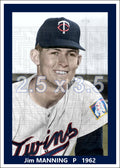 Jim Manning - 1962 Minnesota Twins - choose a size & style