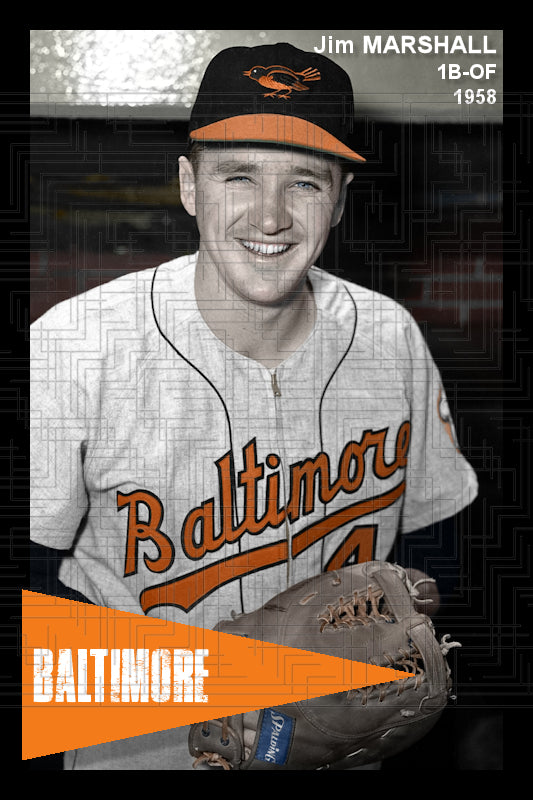 Jim Marshall - 1958 Baltimore Orioles - choose a size & style