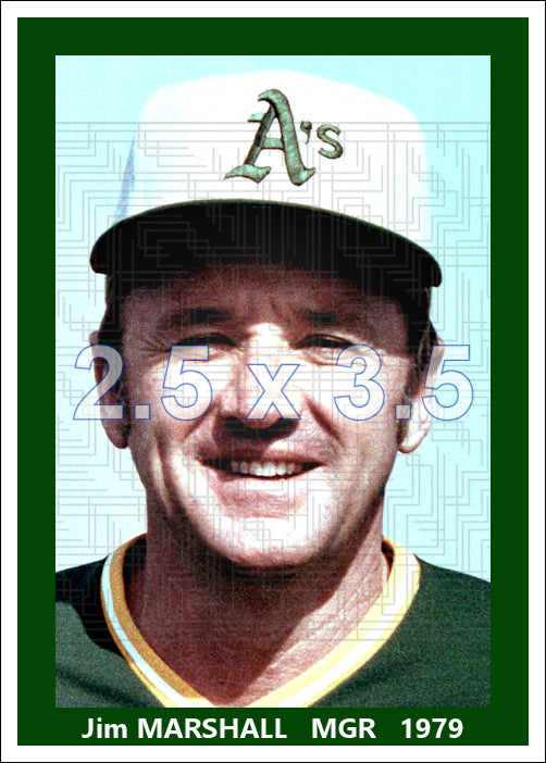 Jim Marshall - 1979 Oakland Athletics - choose a size & style