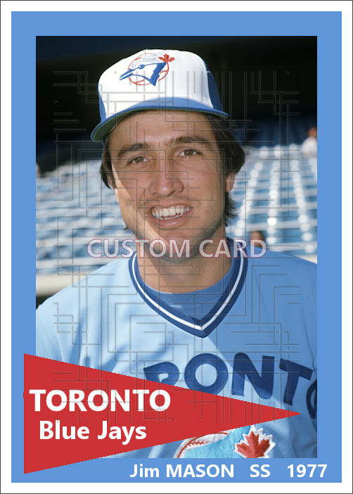Jim Mason - 1977 Toronto Blue Jays - choose a size & style