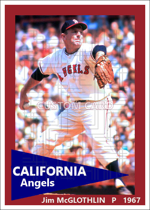 Jim McGlothlin - 1967 California Angels - choose a size & style