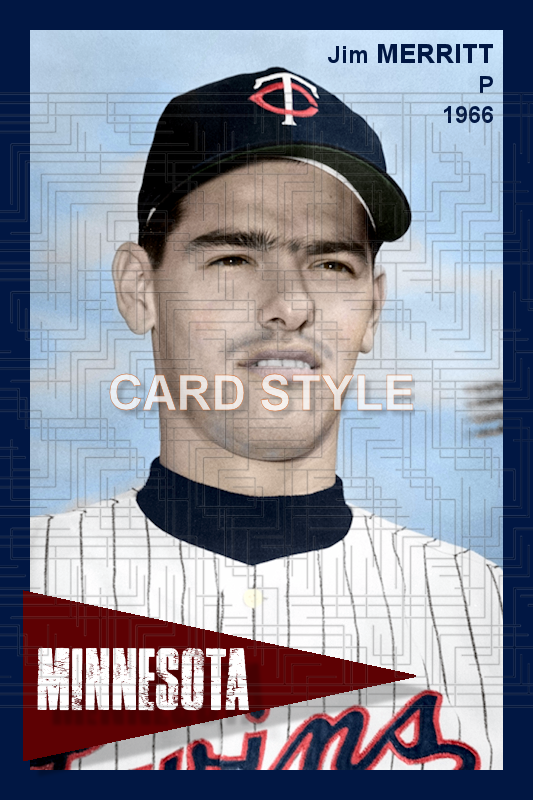 Jim Merritt - 1966 Minnesota Twins - choose a size & style