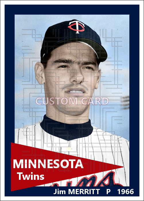 Jim Merritt - 1966 Minnesota Twins - choose a size & style