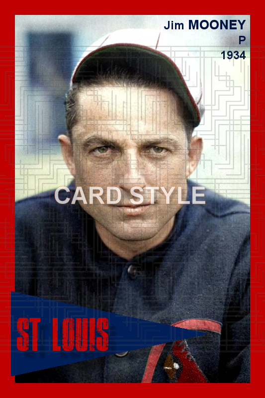 Jim Mooney - 1934 St. Louis Cardinals - choose a size & style