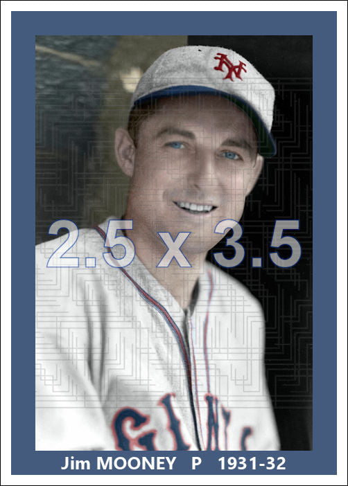 Jim Mooney - 1931-32 New York Giants - choose a size & style