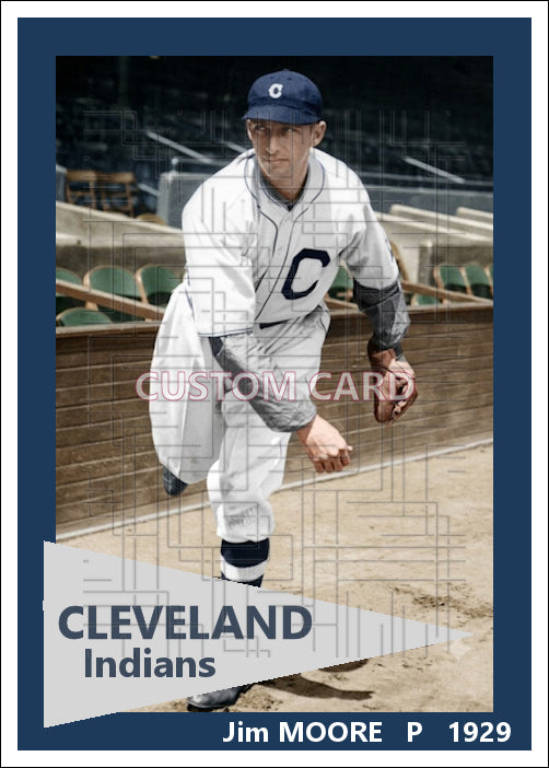 Jim Moore - 1929 Cleveland Indians - choose a size & style