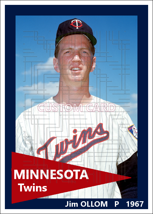 Jim Ollom - 1967 Minnesota Twins - choose a size & style