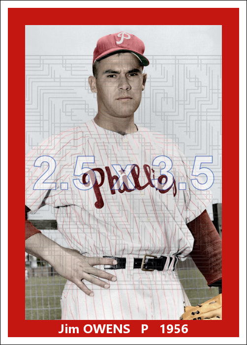 Jim Owens - 1956 Philadelphia Phillies - choose a size & style
