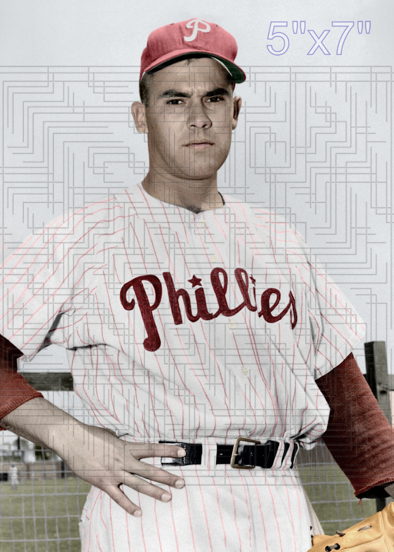 Jim Owens - 1956 Philadelphia Phillies - choose a size & style