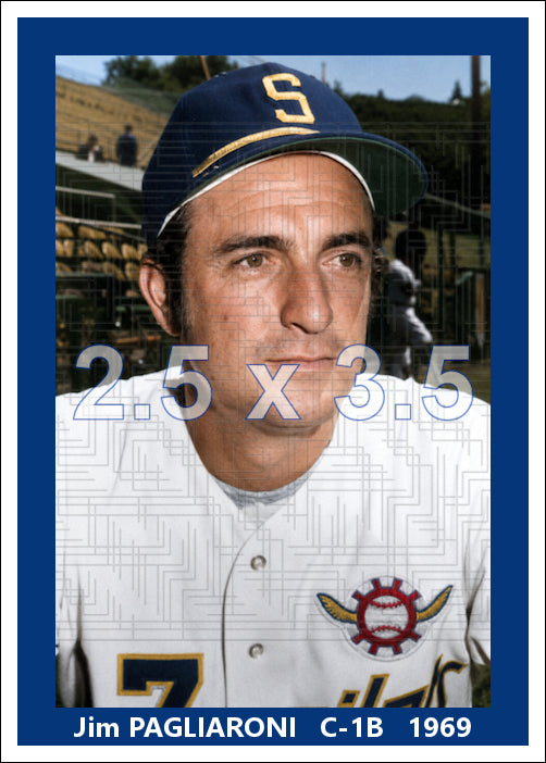 Jim Pagliaroni - 1969 Seattle Pilots - choose a size & style