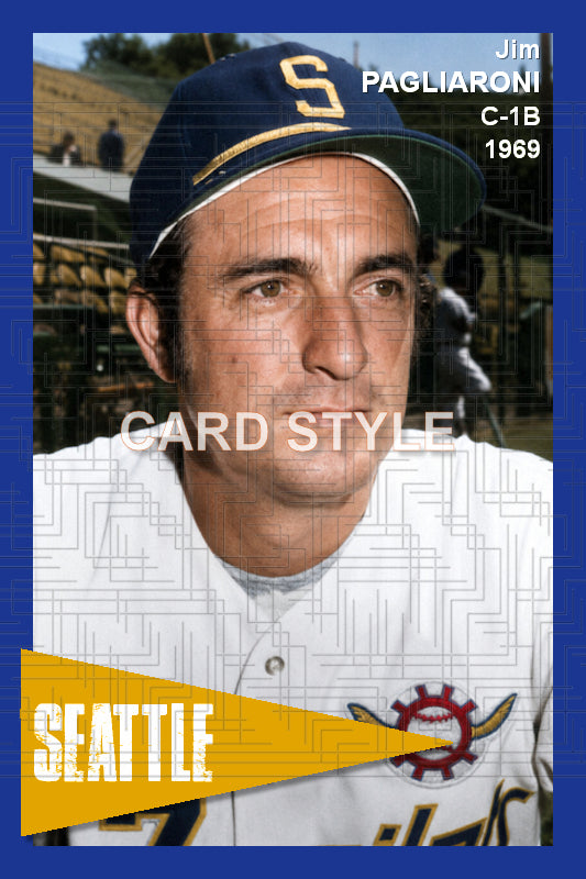 Jim Pagliaroni - 1969 Seattle Pilots - choose a size & style
