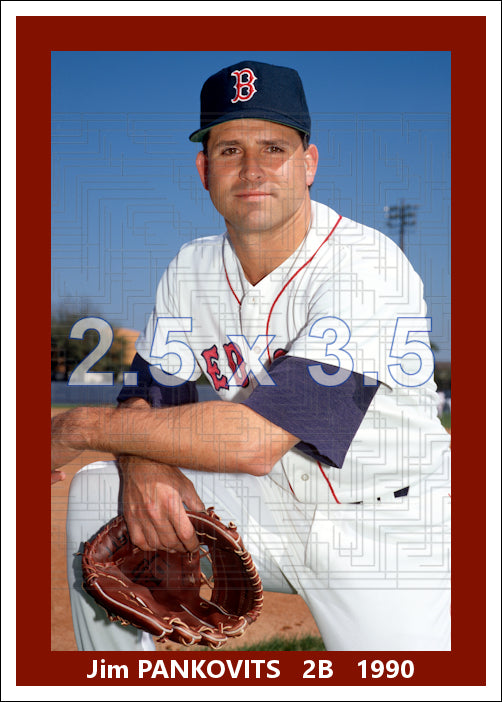 Jim Pankovits - 1990 Boston Red Sox - pose A - choose a size & style