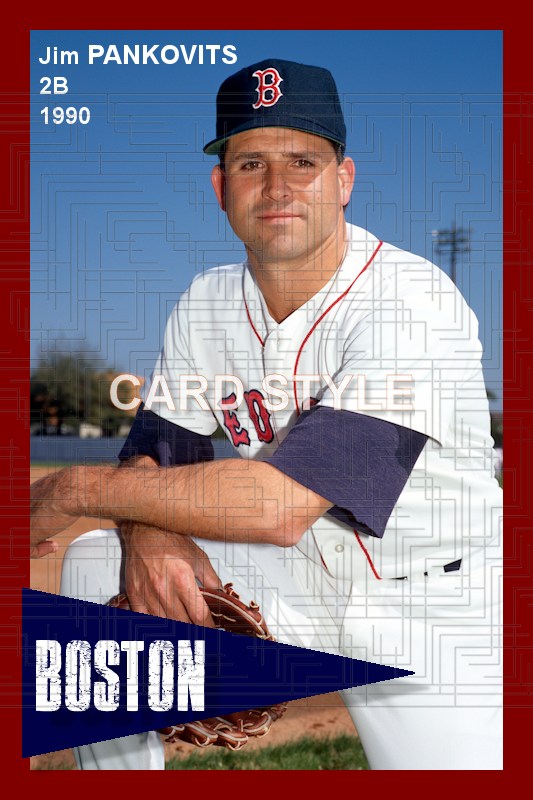 Jim Pankovits - 1990 Boston Red Sox - pose A - choose a size & style
