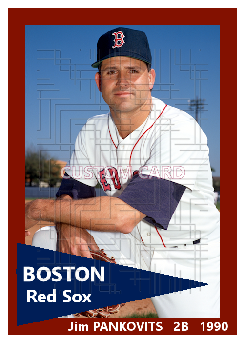 Jim Pankovits - 1990 Boston Red Sox - pose A - choose a size & style