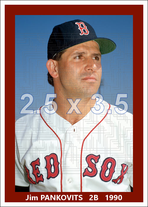 Jim Pankovits - 1990 Boston Red Sox - pose B - choose a size & style