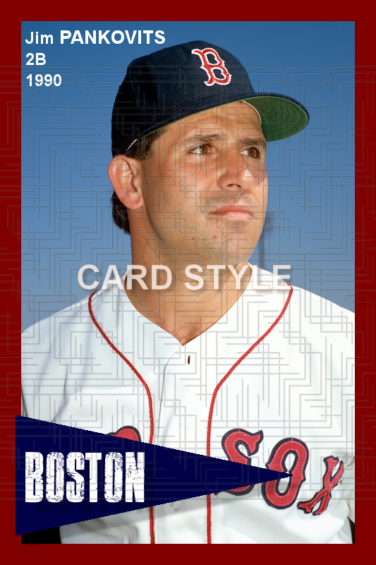 Jim Pankovits - 1990 Boston Red Sox - pose B - choose a size & style