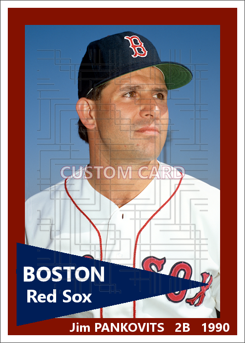 Jim Pankovits - 1990 Boston Red Sox - pose B - choose a size & style