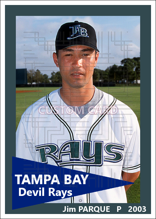 Jim Parque - 2003 Tampa Bay Devil Rays - choose a size & style