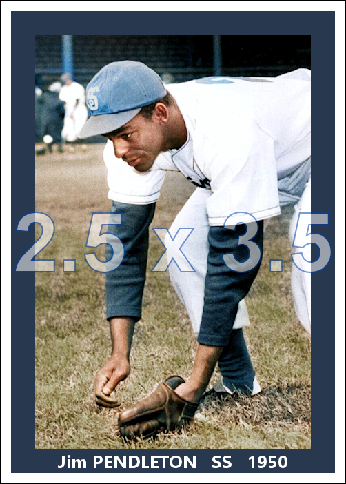 Jim Pendleton - 1950 St. Paul Saints - choose a size & style