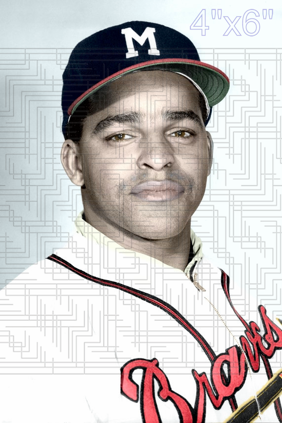 Jim Pendleton - 1954 Milwaukee Braves - choose a size & style