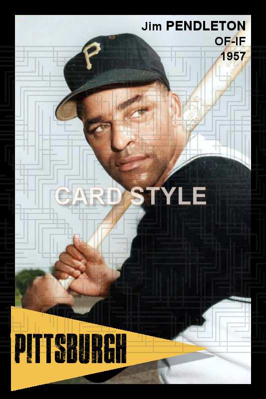 Jim Pendleton - 1957 Pittsburgh Pirates - choose a size & style