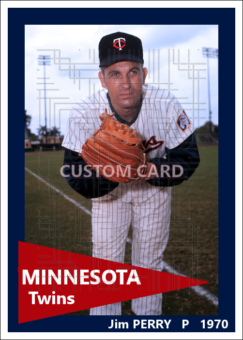 Jim Perry - 1970 Minnesota Twins - choose a size & style
