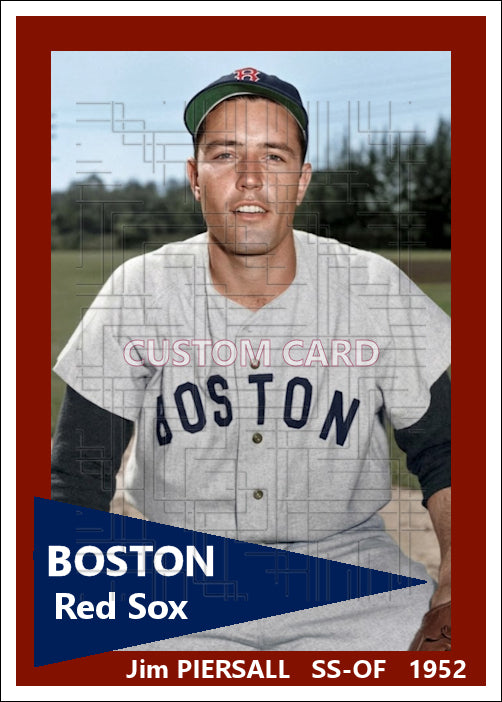 Jim Piersall - 1952 Boston Red Sox - choose a size & style
