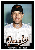 Jim Pisoni - 1956 Baltimore Orioles spring training - choose a size & style