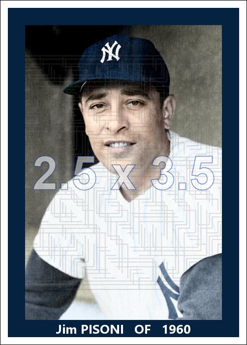 Jim Pisoni - 1960 New York Yankees - choose a size & style