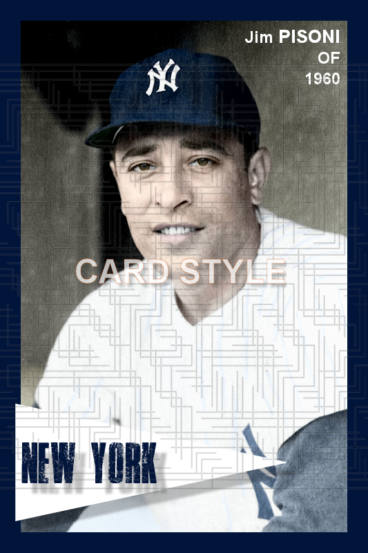 Jim Pisoni - 1960 New York Yankees - choose a size & style