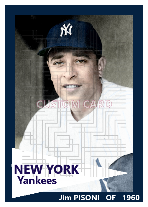 Jim Pisoni - 1960 New York Yankees - choose a size & style