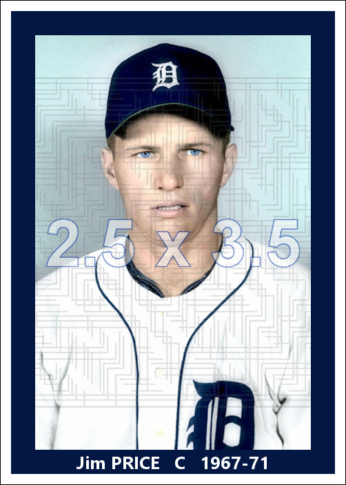 Jim Price - 1967-71 Detroit Tigers - choose a size & style