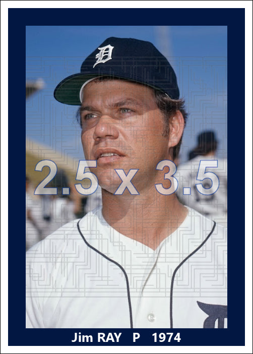Jim Ray - 1974 Detroit Tigers - choose a size & style
