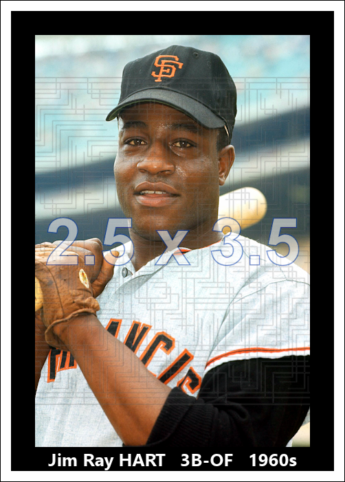 Jim Ray Hart - 1960s San Francisco Giants - choose a size & style