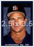 Jim Riggleman - 1992 San Diego Padres - choose a size & style