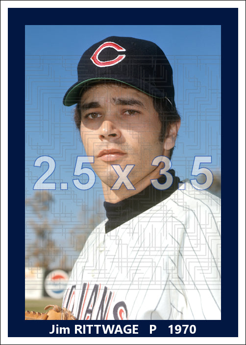 Jim Rittwage - 1970 Cleveland Indians - choose a size & style