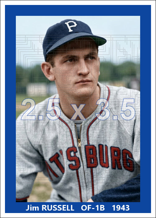 Jim Russell - 1943 Pittsburgh Pirates - choose a size & style