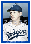 Jim Russell - 1950 Brooklyn Dodgers - choose a size & style