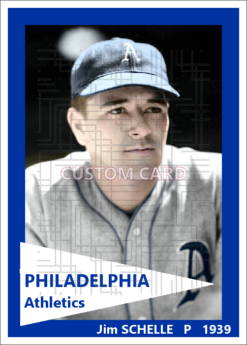 Jim Schelle - 1939 Philadelphia Athletics - choose a size & style