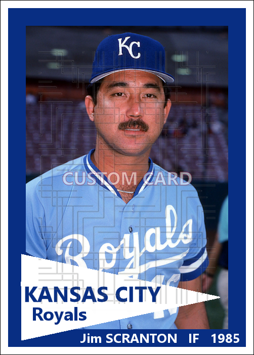 Jim Scranton - 1985 Kansas City Royals - choose a size & style