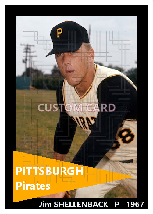Jim Shellenback - 1967 Pittsburgh Pirates - choose a size & style