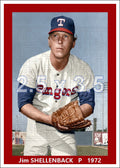Jim Shellenback - 1972 Texas Rangers - choose a size & style