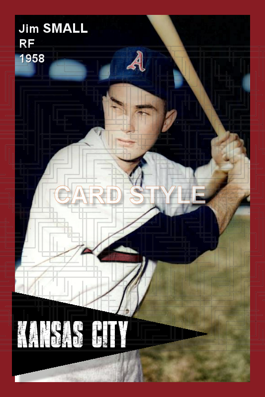 Jim Small - 1958 Kansas City Athletics - choose a size & style