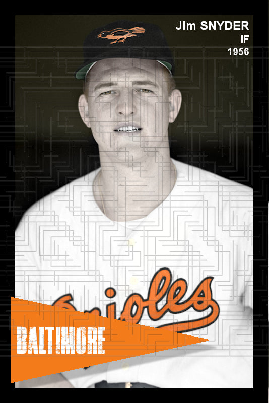 Jim Snyder - 1956 Baltimore Orioles - choose a size & style