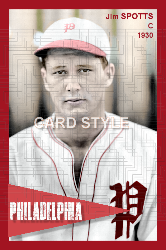 Jim Spotts - 1930 Philadelphia Phillies - choose a size & style